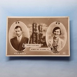 Postal de la realeza británica duque de Kent C1934 foto real princesa marina boda - Imagen 1 de 2