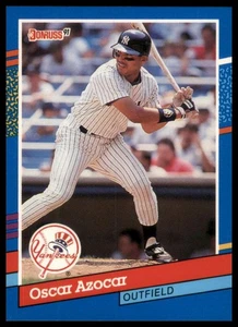 1991 Donruss #331b Oscar Azocar New York Yankees Baseball - Picture 1 of 2