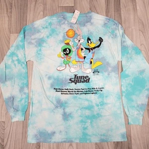 Space Jam Shirt Medium Tie-Dye Uomo - Una Nuova Legacy Tune Squad Maglietta Grafica NUOVA - Foto 1 di 11