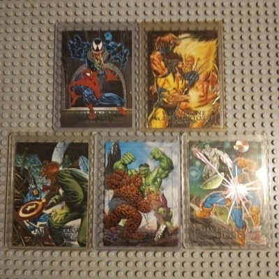 1992 skybox marvel masterpieces Battle Spectra 1-5 Foil Etched insert card set - Image 1 of 2