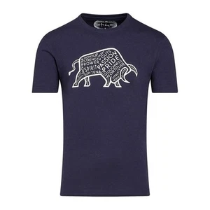 Raging Bull Mens Word Bull Outline T-Shirt RB159 - Picture 1 of 3