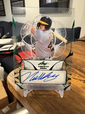 2024 Leaf Trinity Baseball Nick Kurtz Clear Prospect RC Auto #/25 Color Match - Image 1 of 2