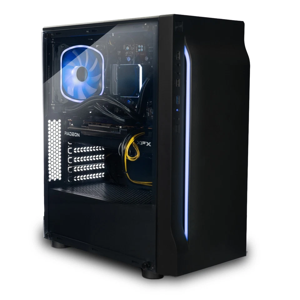 High End Gaming PC / Gamer PC RTX 5060 Wasserkühlung 3,80 GHz CPU 32GB RAM 2 TB - Bild 1 von 4