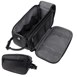 Kulturbeutel für Männer, Travel Essentials Rasierdoppelset, Herren Reisetasche Toilette - Bild 1 von 12