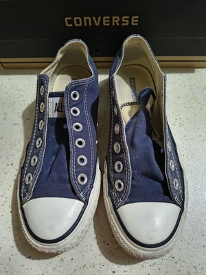 Sneakers Converse All Star in tela blu navy - Immagine 1 di 4