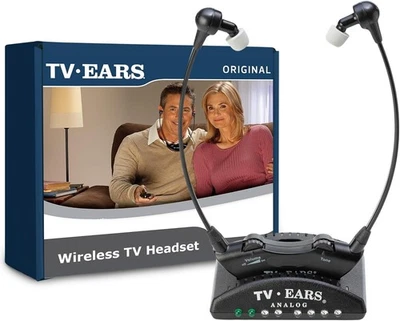 TV Ears Wireless Black Version 5.0 Ananlog Voice Clarifying Listening - Image 1 of 2
