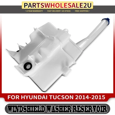 Depósito de lavadora de parabrisas con tapa y cuello de llenado para Hyundai Tucson 2014 2015 Foto 1 de 4