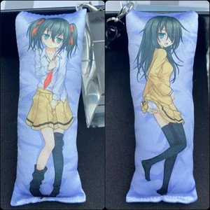 Handmade Anime Tomoko Kuromki WataMote Dakimakura Body Pillow Plush Keychain New - Picture 1 of 10