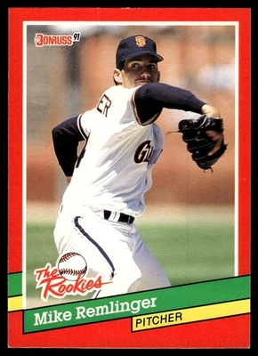 1991 Donruss The Rookies #37 Mike Remlinger - Image 1 of 2