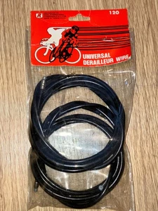 NOS Vintage Derailleur 2 Cables Wires  Bicycle Bike Black - Picture 1 of 1