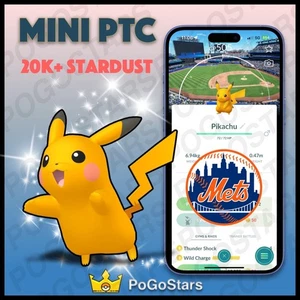 Pokémon PTC Go - Shiny Pikachu MLB New York Mets✨Special Background✨ - Picture 1 of 1