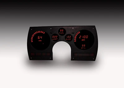 1982-1990 Camaro Digital Dash Panel Red LED Gauges Lifetime Warranty - Image 1 of 4