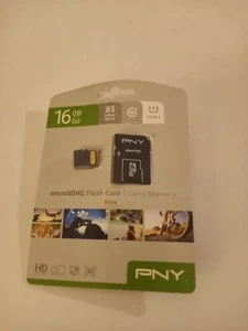 PNY Elite Class microSDHC CL10 UHS-1 Flash Memory Card - 16GB - Picture 1 of 2