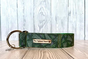 1.5" Forest Handmade Fishtail Martingale Dog Collar Greyhound, Whippet, Lurcher - Picture 1 of 7