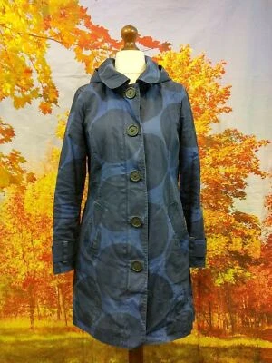 Jaqueta azul Johnnie Boden 12 algodão multicolorida botão para cima. Tamanho feminino Reino Unido 12R - Imagem 1 de 4