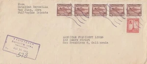 Filipinas - 10 de agosto de 1949 cubierta registrada Abra a Canadá - Imagen 1 de 2