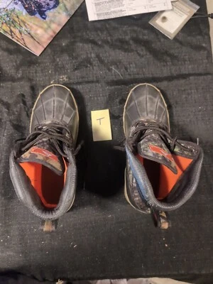 MEN'S SZ 8 Ozark Trail Insulated Pack Snow / Duck Camo Boots Brown 3M Thinsulate - Image 1 of 3