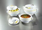 Thermal bowl set of 3 pieces packaging  thermal box white, food warmer bread can