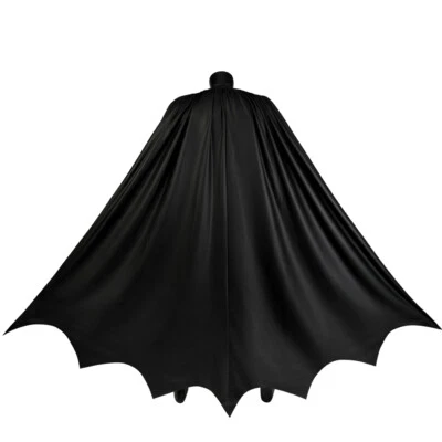 New Bruce Wayne Batman Cosplay Cape Michael Keaton Version Faux Leather Cloak - Image 1 of 4