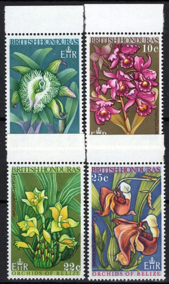 ZAYIX Honduras Británica 226-229 MNH Flores Plantas Orquídeas 071423S13M Foto 1 de 1