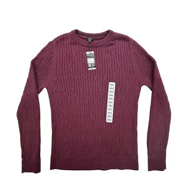 Express Sweater Mens Small Winetasting Crewneck Pullover Knit EX006561 New Tags - Image 1 of 4