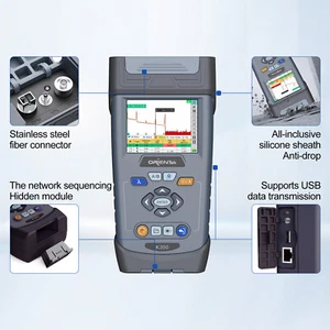 OTDR Tester OrienTek K350 SM 32/30dB 1:32 Spliters 128KM W/Link Map Function - Picture 1 of 13