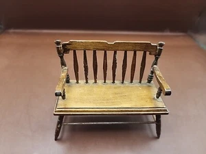 Dollhouse Miniature Bench - Picture 1 of 6