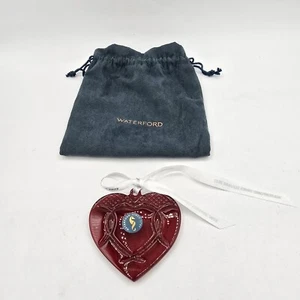 WATERFORD 2023 Times Square Gift of Love HEART Ornament #1061927 Original Bag - Picture 1 of 9