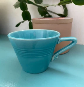 Vintage Homer Laughlin • Woolworth's Harlequin • Turquoise Tea - Coffee Cup - Picture 1 of 5