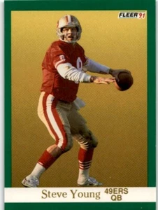 1991 FLEER STEVE YOUNG SAN FRANCISCO 49ERS #367 - Picture 1 of 2