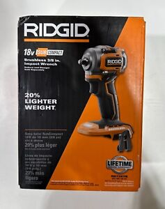 NEW! Ridgid R87207B 18V SUB-COMPACT BRUSHLESS 3/8 IN IMPACT WRENCH
