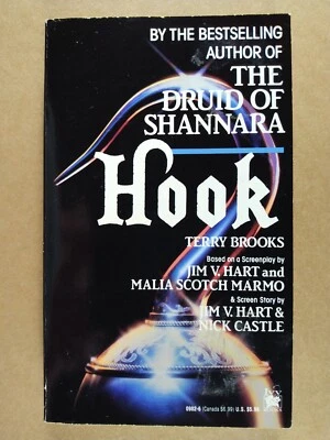 Винтажная завязка из фильма Hook Terry Brooks в мягкой обложке - Изображение 1 из 2