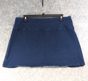 Kim Skort Womens 1X Blue Stretch Knit Pull-On Lined Shorts A-Line Regular Fit - Picture 1 of 12
