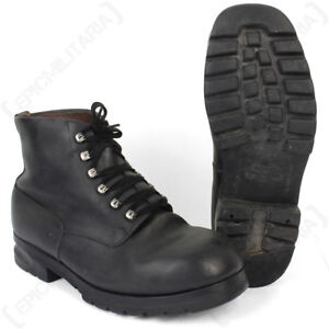 Original Swiss Mountain Boots with Rubber Sole - Army Surplus Vintage Retro Shoe