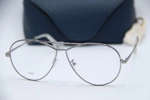 NEW LOEWE LW50005U 012 SILVER CLEAR AUTHENTIC EYEGLASSES W/CASE 58-11 - Picture 1 of 5