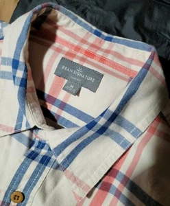 Mint! L. L. BEAN Cotton Flannel L/S Shirt-Men's M Slim Fit-Plaid - Picture 1 of 6