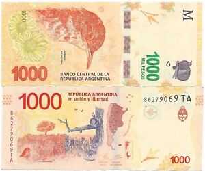 Argentina 1000 Pesos Circulated