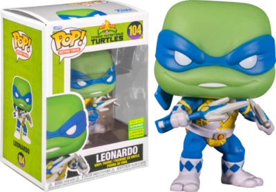Power Rangers x TMNT Leonardo White Ranger Pop! Figura Vinilo + PROTECTOR POP Foto 1 de 3