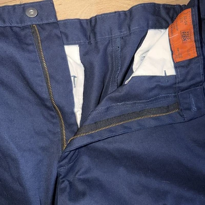 RED KAP MEN SIZE 34 X34 BLUE WORK UTILITY UNIFORM PANTS NEW - Image 1 of 4