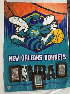 New Orleans Hornets Wincraft Pole Sleeve Flagge Banner mit vielen Kartenplaketten - Bild 1 von 21