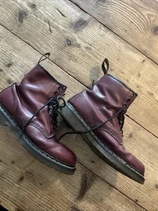 Doc Dr. Martens Air Wair 11822 Kampfstiefel Rot Ochsenblut Herren Größe 8 UK - Bild 1 von 13