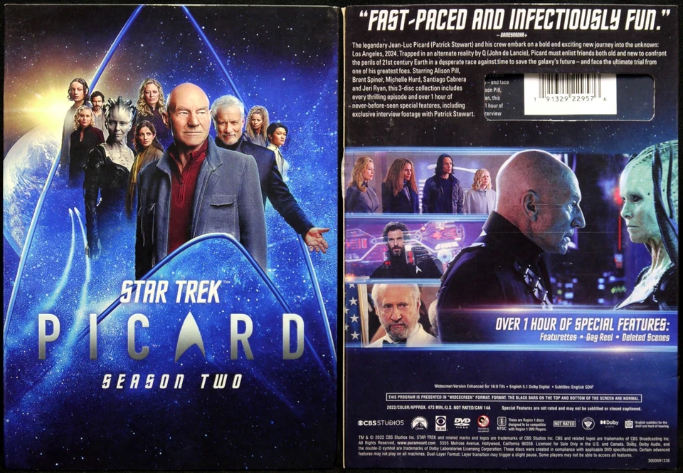 Star Trek : Picard - Series 2 Complete (DVD Box Set) 2022, CBS - Excellent - Image 1 of 1