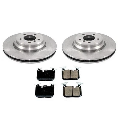 Rotores de freno de disco delanteros y pastillas de cerámica para BMW 335i sedán de 4 puertas 2010-2013 Foto 1 de 4