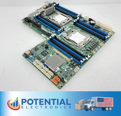 Supermicro MBD-X10DRW-IT X10DRW-IT Socket LGA2011 Intel C612 Chipset Motherboard - Image 1 of 4