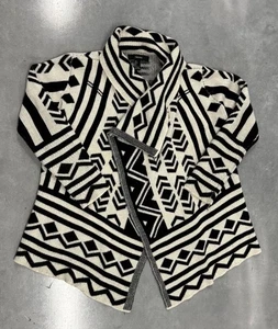 Forever 21 Women’s Western Aztec Knit Shawl Cardigan Open Front Sweater S - Picture 1 of 3