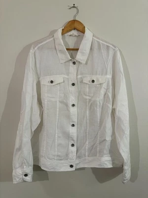 Chaqueta Eileen Fisher 100 % lino orgánico, 3X Foto 1 de 4