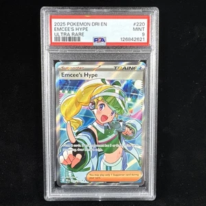 Pokémon Destined Rivals EMCEE’S HYPE 220/182 2025 inglés ultra raro PSA 9 como nuevo - Imagen 1 de 2