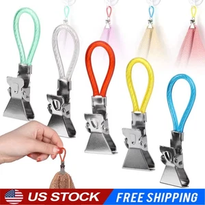 5 Piezas Toalla de Té Clips Colgantes en Ganchos Lazos Cocina Baño Playa Hogar Viaje - Imagen 1 de 9