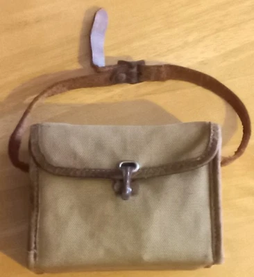 RARE Eastman Kodak No. 0 Brownie Model A Box Camera avec sa housse kaki. - Photo 1/4