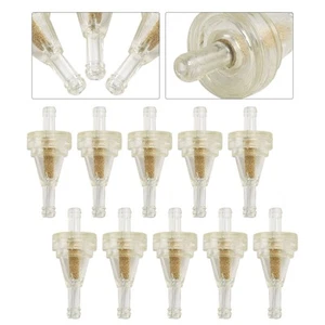 Reliable 1/4 Clear Inline Fuel Filter for ATV UTV Snowmobile Pack of 10 - Picture 1 of 12